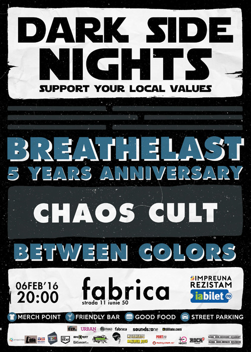 Concert aniversar Breathelast | Special guests: Chaos Cult si Between Colors